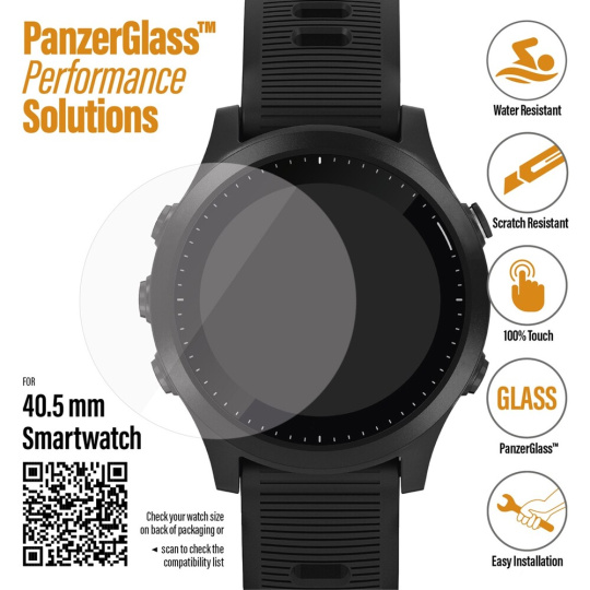 PanzerGlass SmartWatch (40.5mm) Garmin Fenix 6X/6X Pro/Garmin Forerunner 235/Polar Vantage V/Fossil 