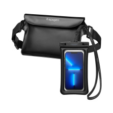 Spigen Aqua Shield Floating voděodolné pouzdro + WaterProof Waist Bag A621 Set černý