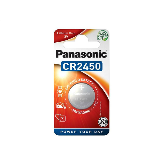 PANASONIC Lithiová baterie (knoflíková) CR-2450EL/1B  3V (Blistr 1ks)
