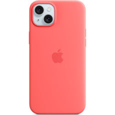 Apple silikonový kryt s MagSafe na iPhone 15 Plus světle melounový