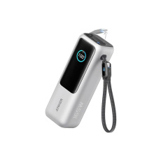 Anker powerbanka Zolo 25000mAh, 165W s kabelem USB-C stříbrná