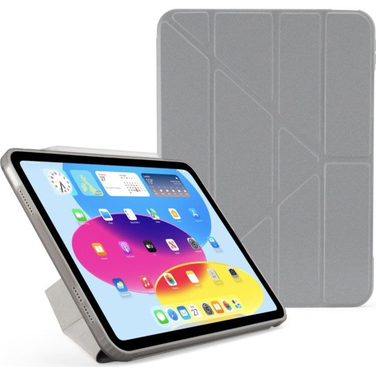 Pipetto Origami No1 Original pouzdro iPad 11" (2025)/iPad 10.9" (2022/2020) stříbrná