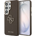 Guess PU 4G Resin Metal Logo kryt Samsung Galaxy S26 Ultra hnědý
