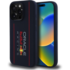 Oracle Red Bull Racing Silicone Vertical Logo MagSafe kryt iPhone 15 Pro Max modrý