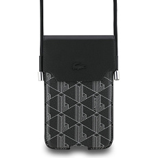 Lacoste PVC Blend Monogram Metal Logo kapsa na telefon XL černá