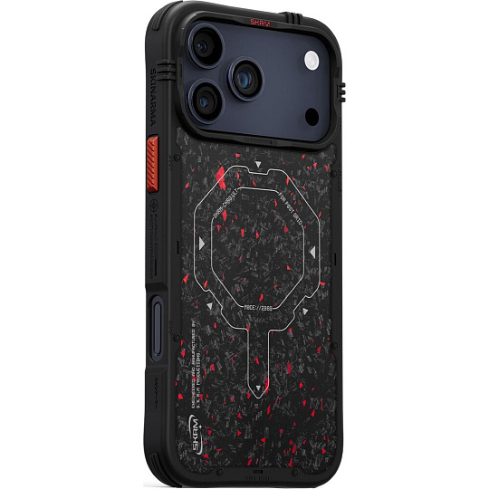 SKINARMA Vektor Mag-Charge MagSafe kryt iPhone 17 Pro Max Black/Red