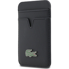 Lacoste PU Iconic Petit Pique MagSafe peněženka modrá