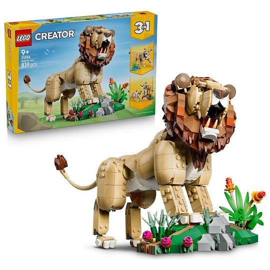 LEGO Creator 3v1 31386 Divoká zvířata: Majestátní lev LEGO Creator 3v1 31386 Divoká zvířata: Majestátní lev