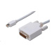 PREMIUMCORD Kabel Mini DisplayPort - DVI 2m, bílý