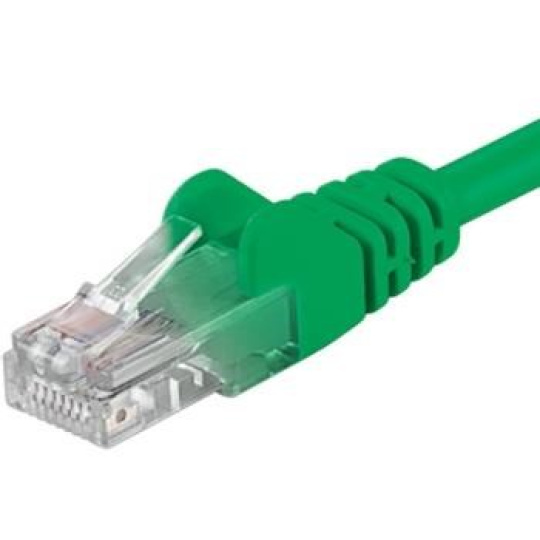 PremiumCord Patch kabel UTP RJ45-RJ45 CAT6 0.5m zelená