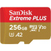 SanDisk micro SDXC karta 256GB Extreme PLUS + adaptér