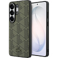 Lacoste PVC Blend Monogram Magnetic kryt Samsung Galaxy S26 Ultra khaki