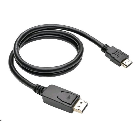 C-TECH kabel DisplayPort/HDMI, 1m, černý