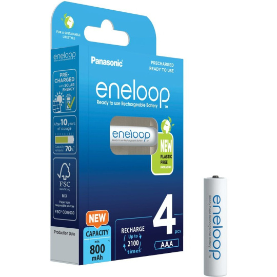 Panasonic Eneloop AAA nabíjecí baterie 800 mAh (4ks)