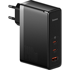 Baseus GaN5 Pro rychlonabíječka 140W  2x USB-C, 1x USB černá