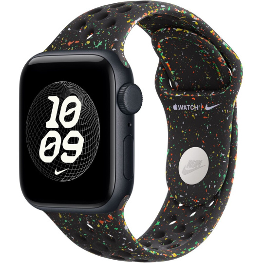 Apple Watch 41/40/38mm Midnight Black sportovní řemínek Nike S/M Apple Watch 41/40/38mm Midnight Black sportovní řemínek Nike S/M