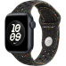 Apple Watch 41/40/38mm Midnight Black sportovní řemínek Nike S/M