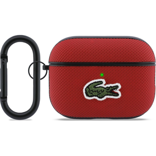 Lacoste Petit Pique Croc Logo Patch Pouzdro pro AirPods Pro 3 červené Lacoste Petit Pique Croc Logo Patch Pouzdro pro AirPods Pro 3 červené