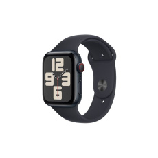 Apple Watch SE (2023) Cellular 44mm Temně inkoustový hliník s temně inkoustovým sportovním řemínkem 