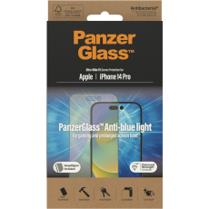 PanzerGlass™ Ultra-Wide Fit iPhone 14 Pro s Anti-BlueLight vrstvou a instalačním rámečkem