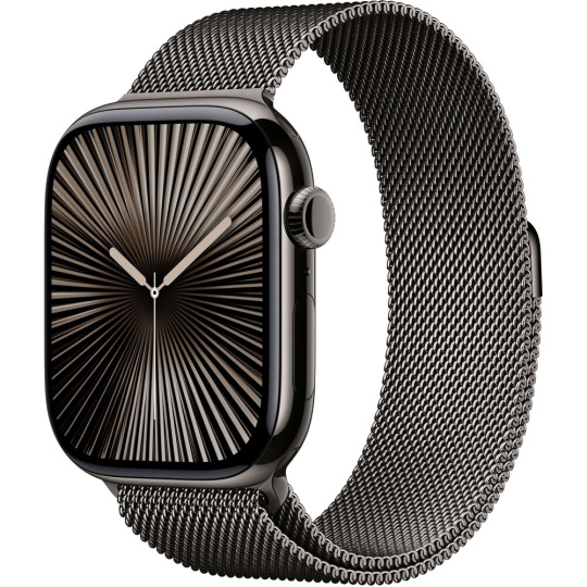 Apple Watch 49/46/45/44mm břidlicově šedý milánský tah M/L