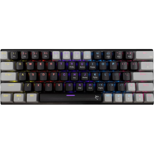 White Shark WAKIZASHI 2 herní mechanická klávesnice (US) (RED switch) černošedá