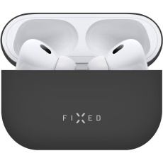 FIXED Silky silikonové pouzdro pro Apple AirPods Pro/Pro 2 černé