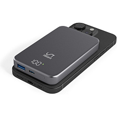 iWant Mag+ hliníková powerbanka 10000 mAh vesmírně šedá