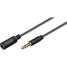 PremiumCord Kabel Jack 3,5mm 4 pinový  M/F 1m