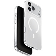 UNIQ Airsuit MagClick MagSafe kryt iPhone 17 Pro Max Glossy Clear/White