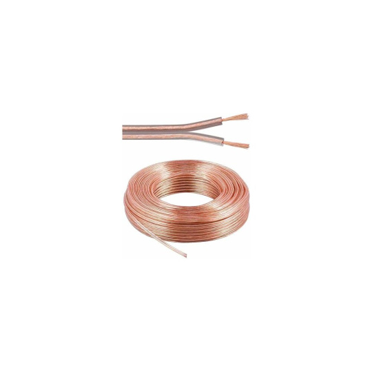 PremiumCord Kabely na propojení reprosoustav 99,9% měď 2x2,5mm2 1m