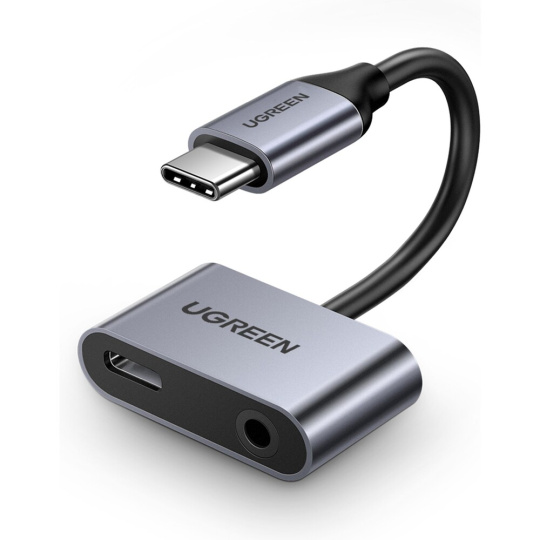 UGREEN redukce USB-C (M)/USB-C (F) + 3,5 mm jack