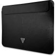 Guess Saffiano Triangle Metal Logo Computer Sleeve 13/14" černý