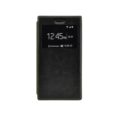 Černé pouzdro Huawei P8 lite, s výsekem a stojánkem