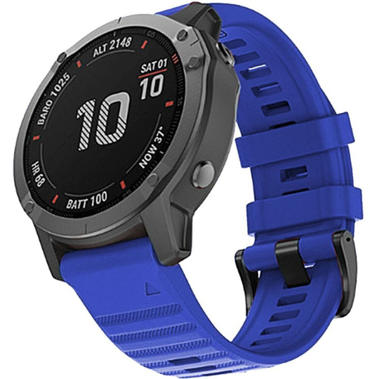 RhinoTech silikonový řemínek outdoor pro Garmin QuickFit 22mm tmavě modrý