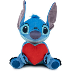 Plyšák Lilo & Stitch - Stitch sitting with Heart 30 cm (se zvukem)