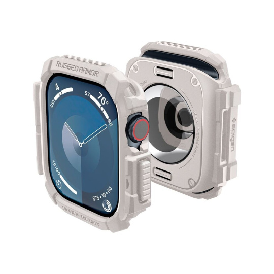 Spigen Rugged Armor kryt pro Apple Watch 10/11 (46mm) béžový