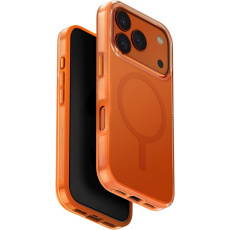 UNIQ MagClick Clario MagSafe kryt iPhone 17 Pro Volt Orange