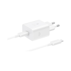 Samsung USB-C 45W nabíječka (EP-T4511XWEGEU) + USB-C kabel bílá