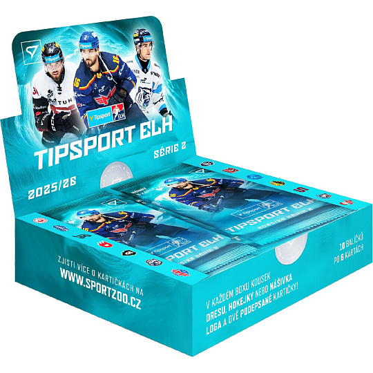 Hokejové kartičky SportZoo - Tipsport ELH 2025/26 2. série Hobby box Hokejové kartičky SportZoo - Tipsport ELH 2025/26 2. série Hobby box