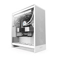 BAZAR - NZXT skříň H7 Flow edition / ATX / 3x 120 mm fan / USB-C / 2x USB / prosklená bočnice / mesh panel / bílá - Pošk