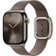 Apple Watch 42/41/40/38mm šedohnědý řemínek s moderní přezkou M