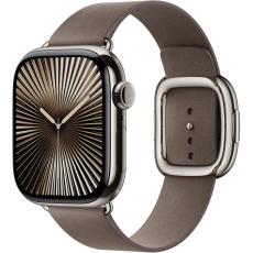 Apple Watch 42/41/40/38mm šedohnědý řemínek s moderní přezkou M