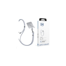3mk EasyClip univerzální šňůrka pro telefony se zadním krytem šedá 3mk EasyClip univerzální šňůrka pro telefony se zadním krytem šedá