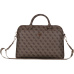 Guess PU 4G Triangle Logo taška na notebook 13-15" hnědá