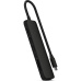 Satechi 7v1 USB-C Slim víceportový adaptér s Ethernetem černý