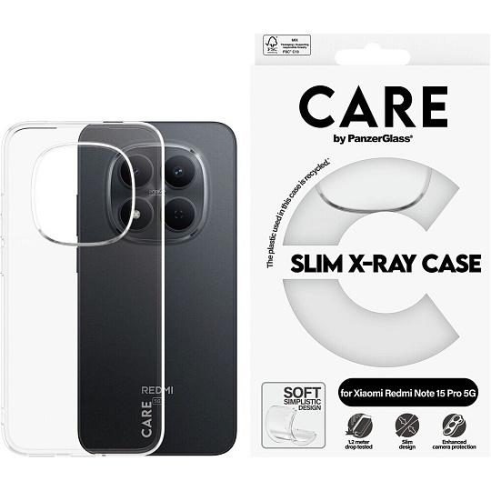 PanzerGlass® CARE X-Ray kryt Xiaomi Redmi Note 15 Pro 5G čirý
