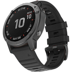 RhinoTech silikonový řemínek outdoor pro Garmin QuickFit 22mm černý