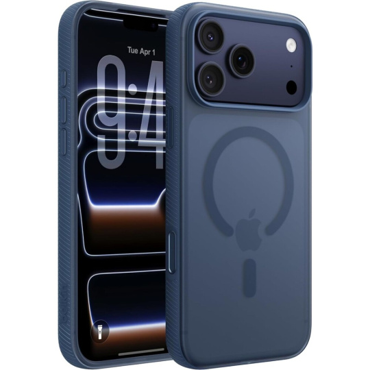 Belkin SheerForce Grip MagSafe kryt iPhone 17 Pro Max námořnicky modrý Belkin SheerForce Grip MagSafe kryt iPhone 17 Pro Max námořnicky modrý