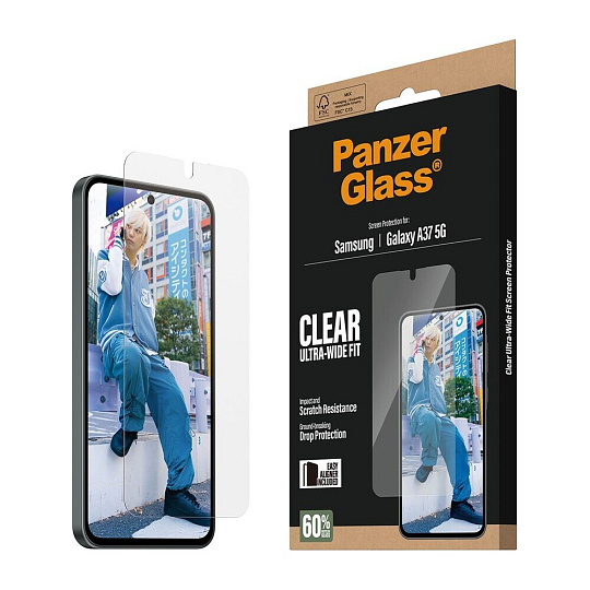 PanzerGlass® Ultra-Wide Fit sklo s instalačním rámečkem Samsung Galaxy A37